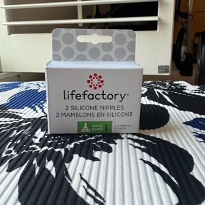 Lifefactory Silicone Nipples - White